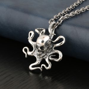 S925 sterling silver octopus octopus character pendant