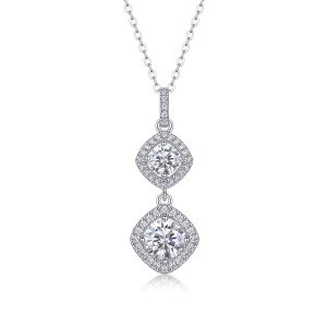 S925 Silver Snow Field Fairyland Pendant Necklace Set