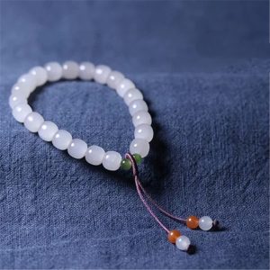 Hetian Jade Bracelet Lotus Root  White Jade Bracelet 20