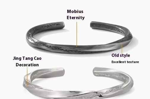 999 Sterling Silver Viking Battle Bracelet Men's Bracelet - Image 2