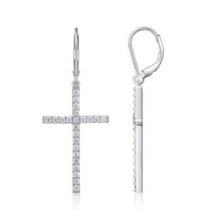S925 Silver Cross Stud Earrings 2026