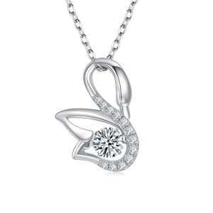S925 Silver Little Swan Necklace Pendant 2026