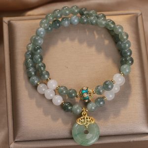 Chinese Jade Crystal Bracelet For Women 05