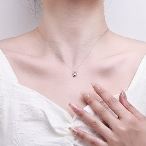 S925 Silver Ultra-Small Heart Necklace Pendant 2026